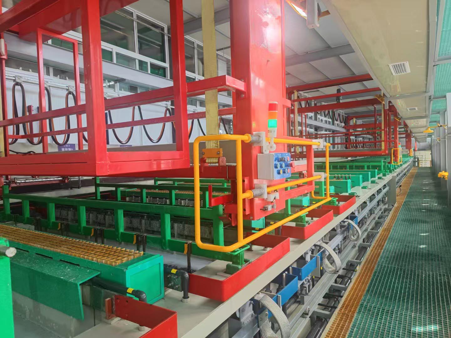 Electroplating production line