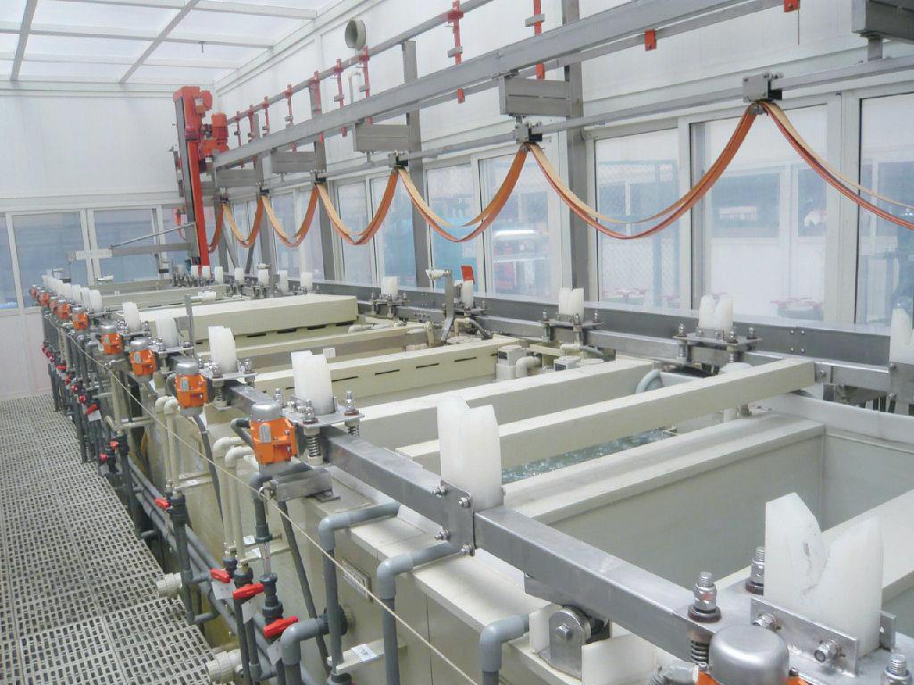 Roller plating production line