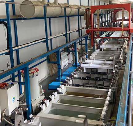 Silver plating equipment production line