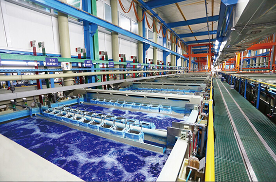 Plastic plating equipment production line