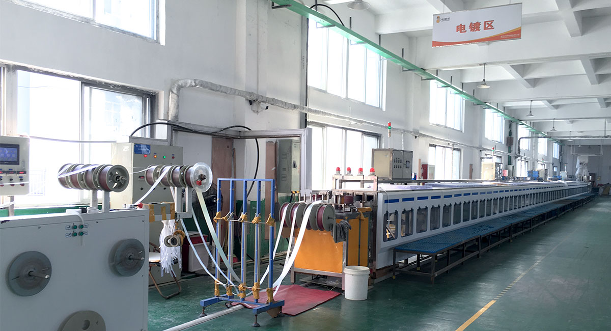 Strip continuous plating line